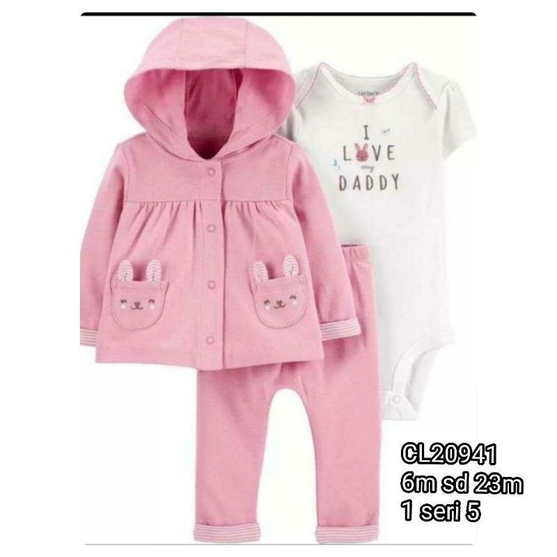 CATELL LOVE HODIE JACKET  GIRLS SET 3 IN 1 JCL311