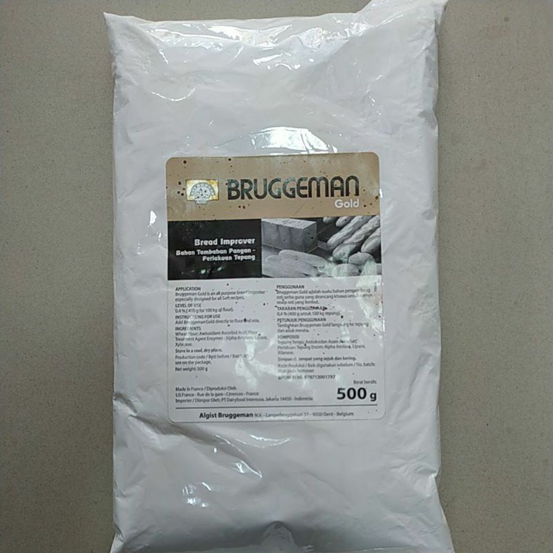 Bruggeman gold Improver / Bread Improver / Pelembut Roti 500g