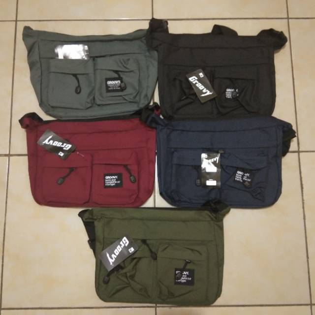 Slingbag Groovy SK2 / Tas Selempang Cowo / Waistbag / Slingbag