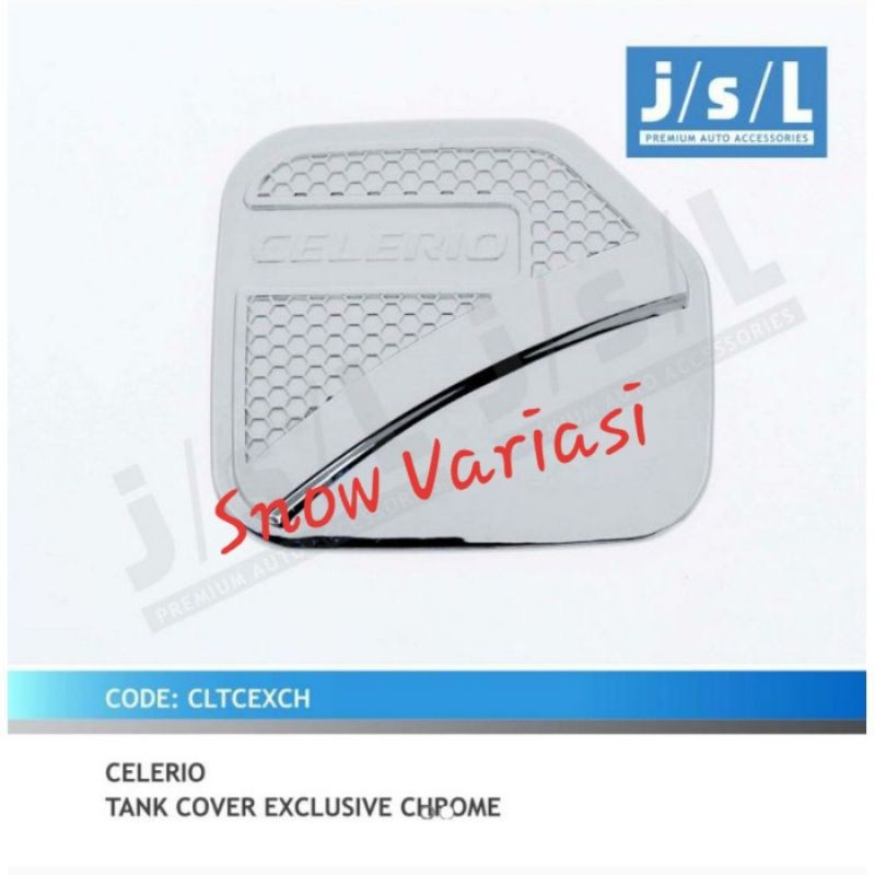 Tank Cover Suzuki Celerio Exclusive Hitam Chrome