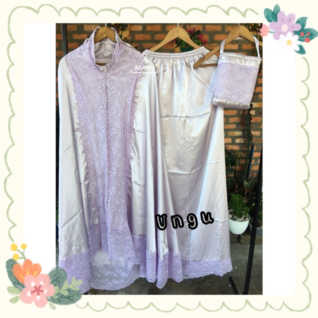 Mukena satin silk mukena mahar