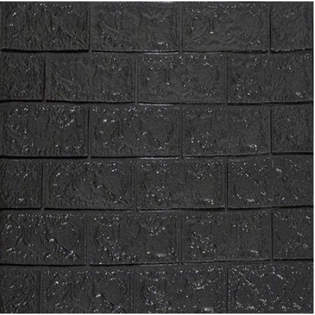 Wallpaper Dinding 3D FOAM 77x70 CM | Sticker Dinding / Wallfoam | Dekorasi Dinding Kamar Rumah Murah - OKEDEKOR-Hitam