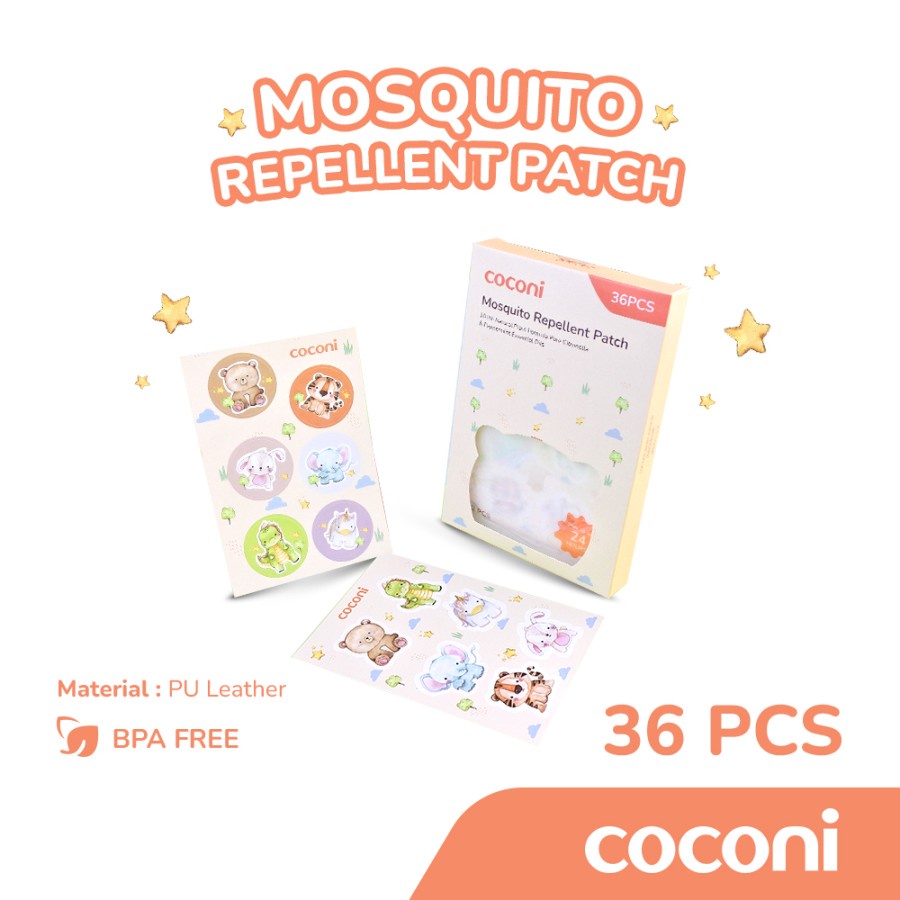 COCONI Mosquito Repellent Patch 36pcs | Sticker Anti Nyamuk Anak Bayi