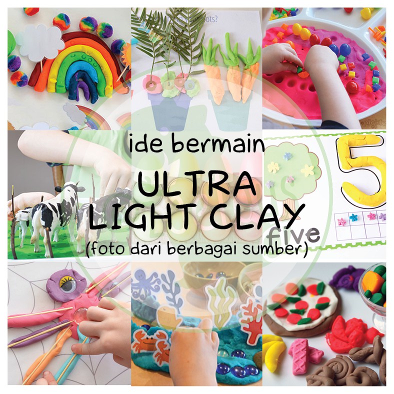 Zoetoys Ultra Light Clay Activity | Lilin Cetak Tanah Liat Modelling Soft Clay Card Tools Knife Plastik Pisau Ukir Doff Tool Set Pottery Sculpting | Mainan Edukasi Anak