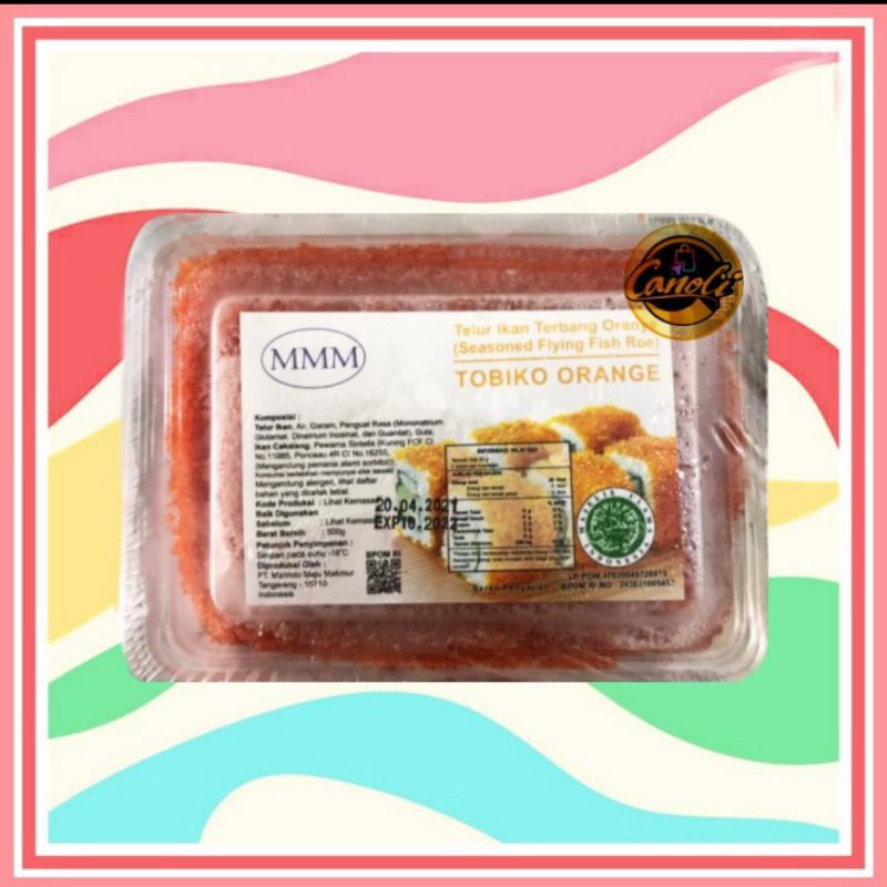 

Tobiko Orange 500 gr / Telur Ikan Terbang / Flying Fish Roe
