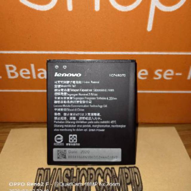 BATERAI / BATTERY / BATRE FOR LENOVO A6000 / A6010 BL-242 / DOUBLE POWER BRAIN POWER (BAYAR / COD)