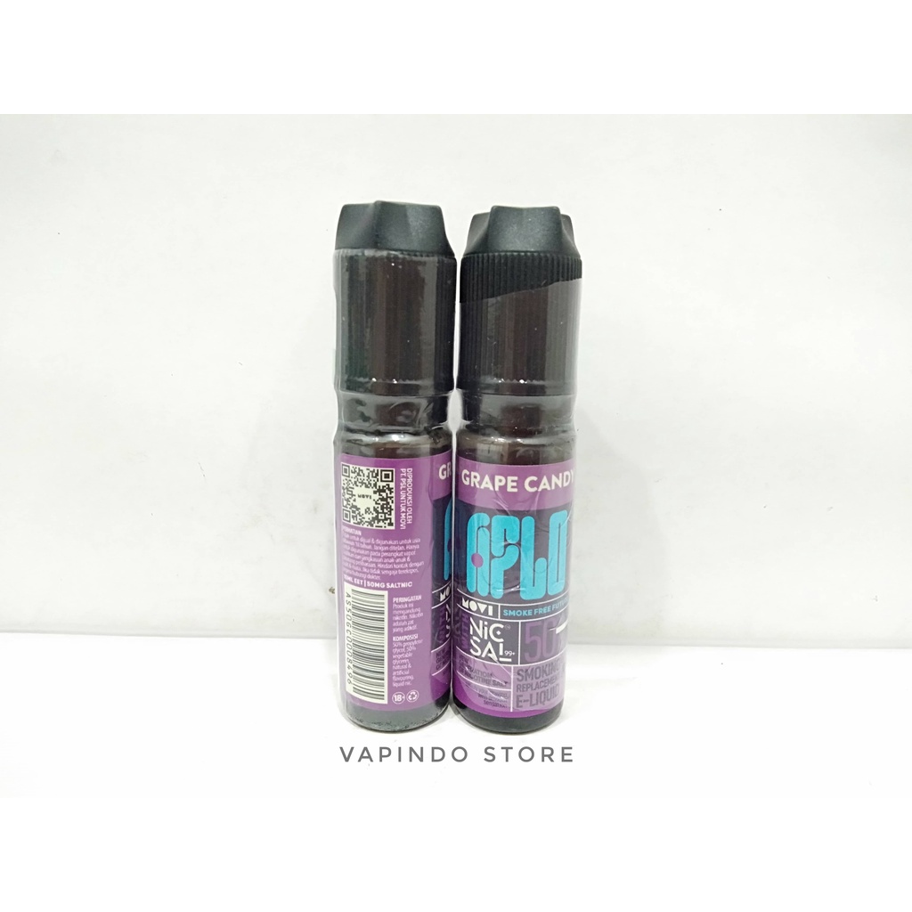 NIC 50MG NICSALT99+ AFLO GRAPE CANDY 15ML SALTNIC BY MOVI