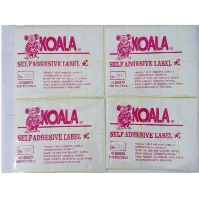 

Label Harga KOALA no. 121