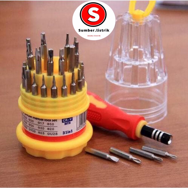 Obeng Set Multifungsi/Obeng Magnetic 31 in 1 Super Murah