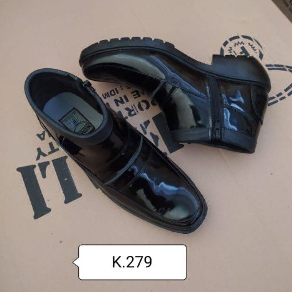 Sepatu kulit pria PDH polri TNI security guard PNS sepatu Kerja formal Tampil lebih keren