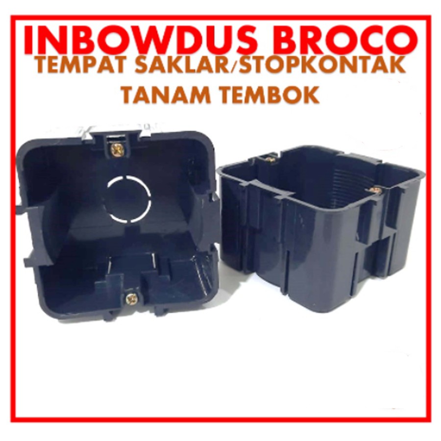 Broco Inbow Dus / Inbowdus / IB Dos B101-53 Mangkokan Tanam Saklar Stop Kontak