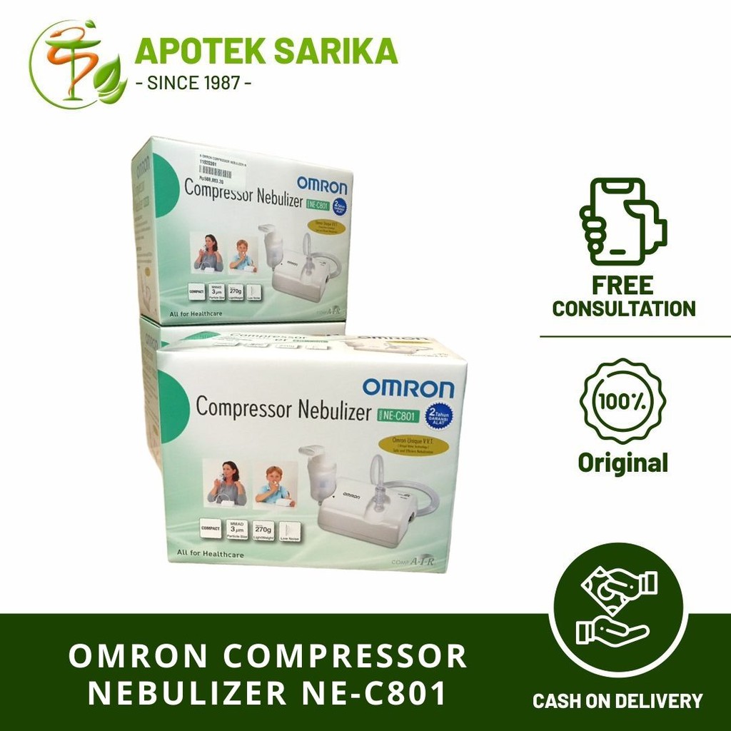 OMRON NEBULIZER NE C801 ORIGINAL / ALAT UAP