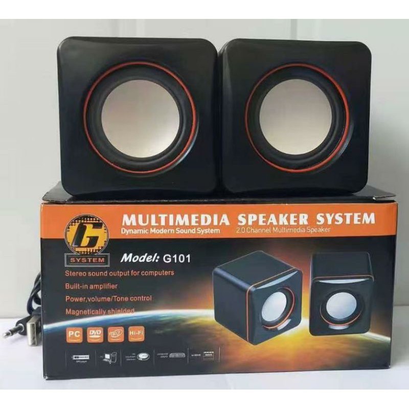 Speaker Laptop Komputer PC Notebook USB Mini Multimedia G101 Super Bass