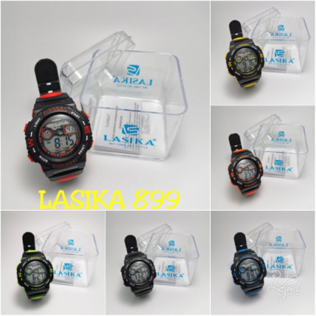 Jam Tangan LASIKA 899 anak remaja anti air ada led sporty digital