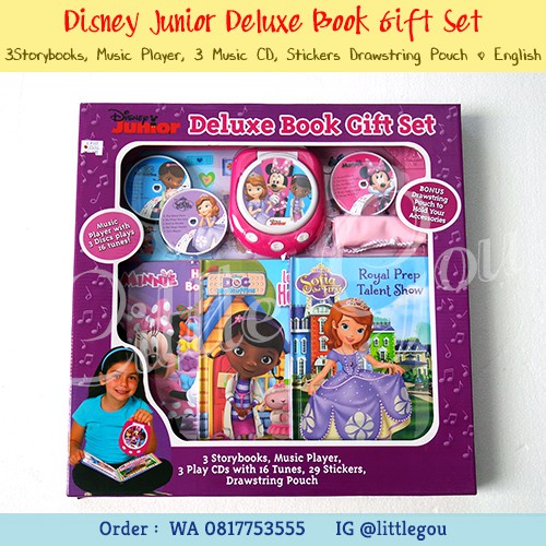 Disney Junior Deluxe Book Gift Set with Music Player (Buku Anak Minnie Mouse Sofia the First Doc)