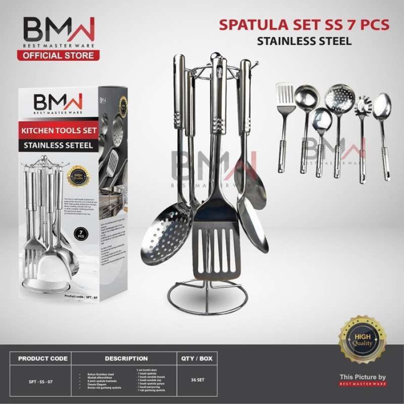 SPATULA SET GANTUNG/SAPTULA GANTUNG STAINLESS STILL
