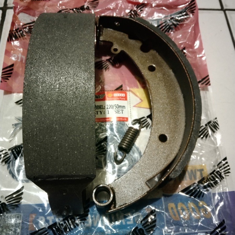 KAMPAS REM BELAKANG 220 MM LEBAR 5 CM VIAR KARYA 150,200,300 CC NEW