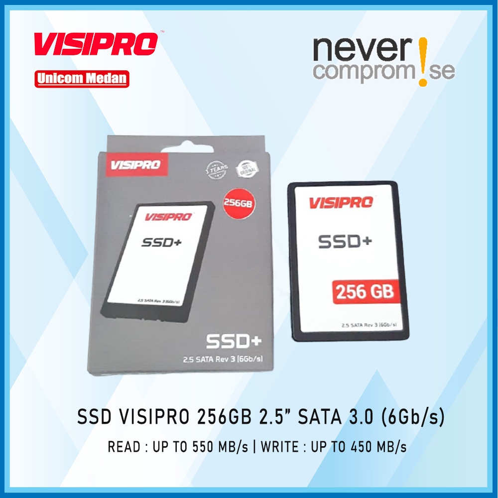 SSD VISIPRO 256GB 2.5&quot; SATA 3.0 (6GB/s)