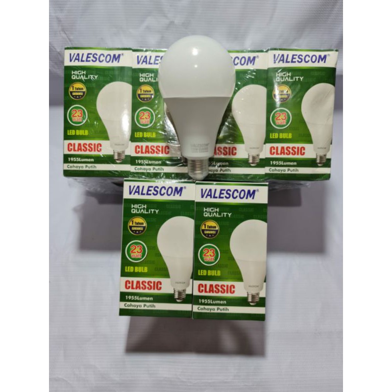 LAMPU LED VALESCOM CLASSIC 3 5 7 9 12 15 18 21 WATT 3W 5W 7W 9W 12W 18W 21W CLASSIC A BULB GARANSI 1 TAHUN MURAH GROSIR