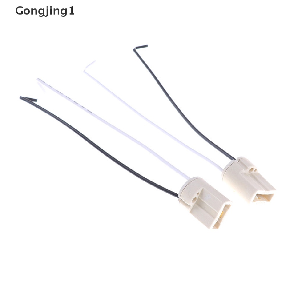 Gongjing1 5pcs Konektor Socket Kabel G9 Bahan Keramik Untuk Lampu Bohlam LED