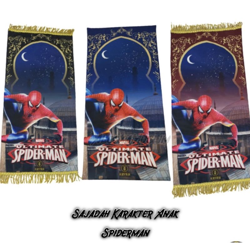 SAAJADAH ANAK SPIDERMAN llSAAJADAH KARAKTER RUMBAI TASLAN
