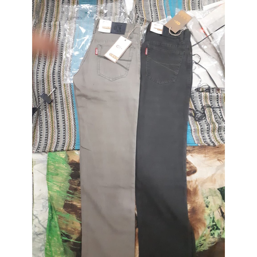 Celana Kanvas Panjang Pria Original Ceka Casual  Size 27 Sampai Jumbo / Big Size 42 Clana Jeans Cowok  JU12