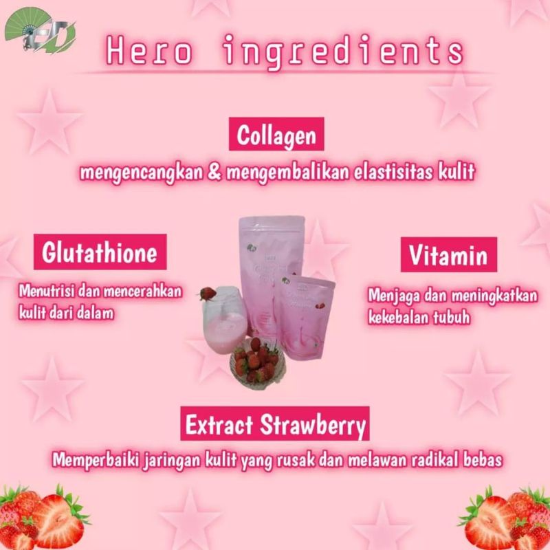 ELD collagen drink strawberry