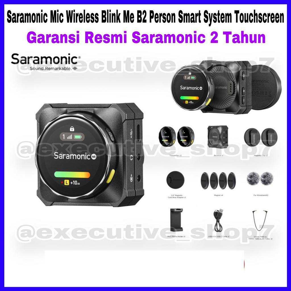 Saramonic Mic Wireless Blink Me B2 Person Smart System Touchscreen - Garansi Resmi Saramonic 2 Tahun