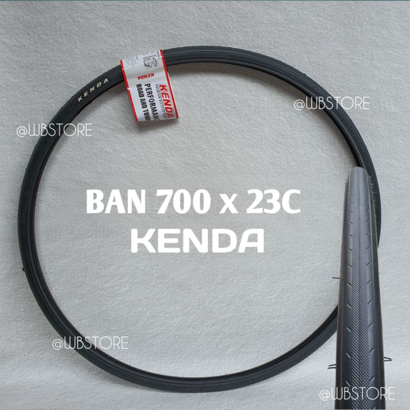 Ban Luar 700 x 23c Sepeda Fixie RB Roadbike 700 x 23 c 700x23c KENDA K191 Hitam Motif Halus