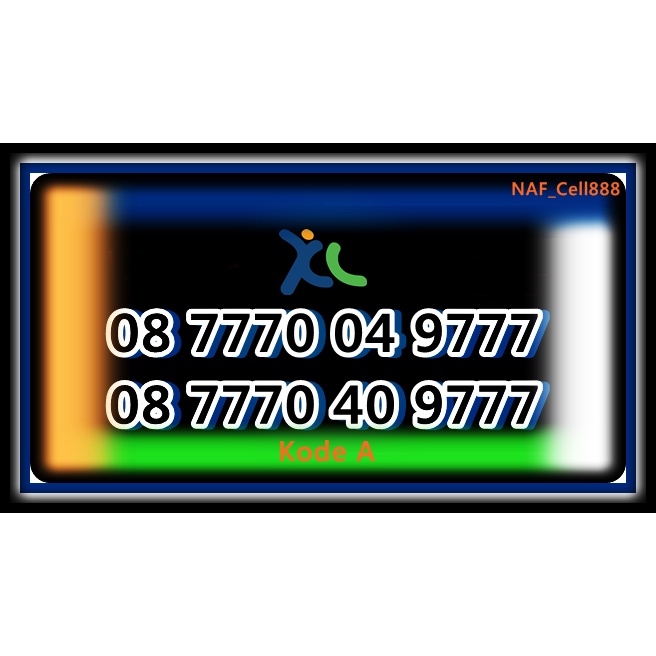 XL Nomor Couple/Nomor Pasangan Cantik Seri Double Triple/Hexa 777 777 Super Rapi