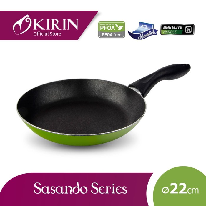 FRYPAN 22cm SASANDO KIRIN / FRYPAN KIRIN / WAJAN TEFLON / WAJAN ANTI LEGKET KIRIN