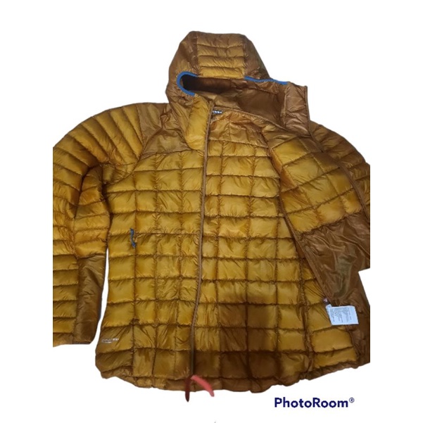 JAKET GUNUNG HIKING TREKKING WINTER RAB MYTHIC ALPINE LIGHT DARK BUTTERNUT ORIGINAL