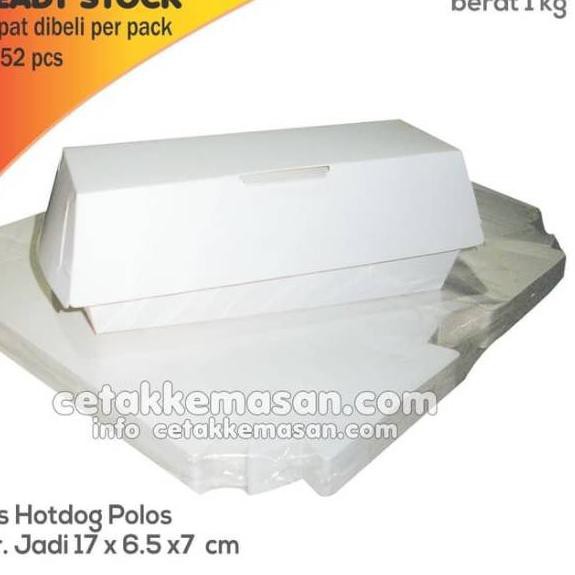 

™Grosir Dus DOG POLOS uk 17x6,5 x tinggi 7 cm Foodgrade ISI 52pcs/pack 44W''