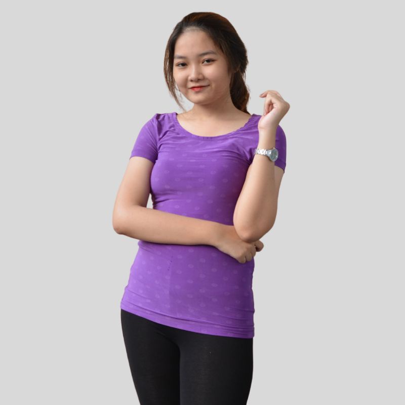 HEMA - kaos lengan pendek wanita motif purple
