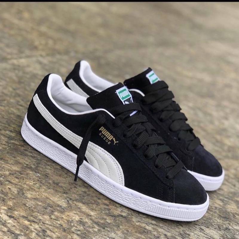 Puma Suede Classic+ Lsf Black White Original Resmi