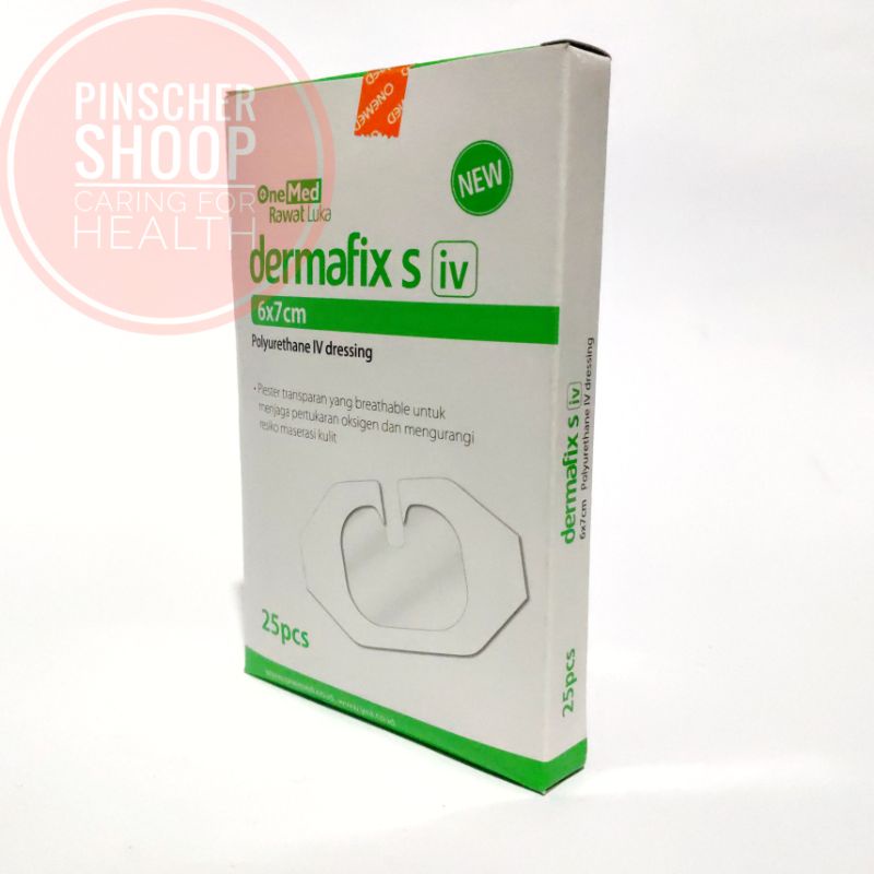 Dermafix S iv 6 x 7 cm Plester Fixasi Inf Isi 25 / Box