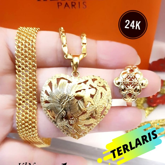 Perhiasan Titanium 1 set MJ145