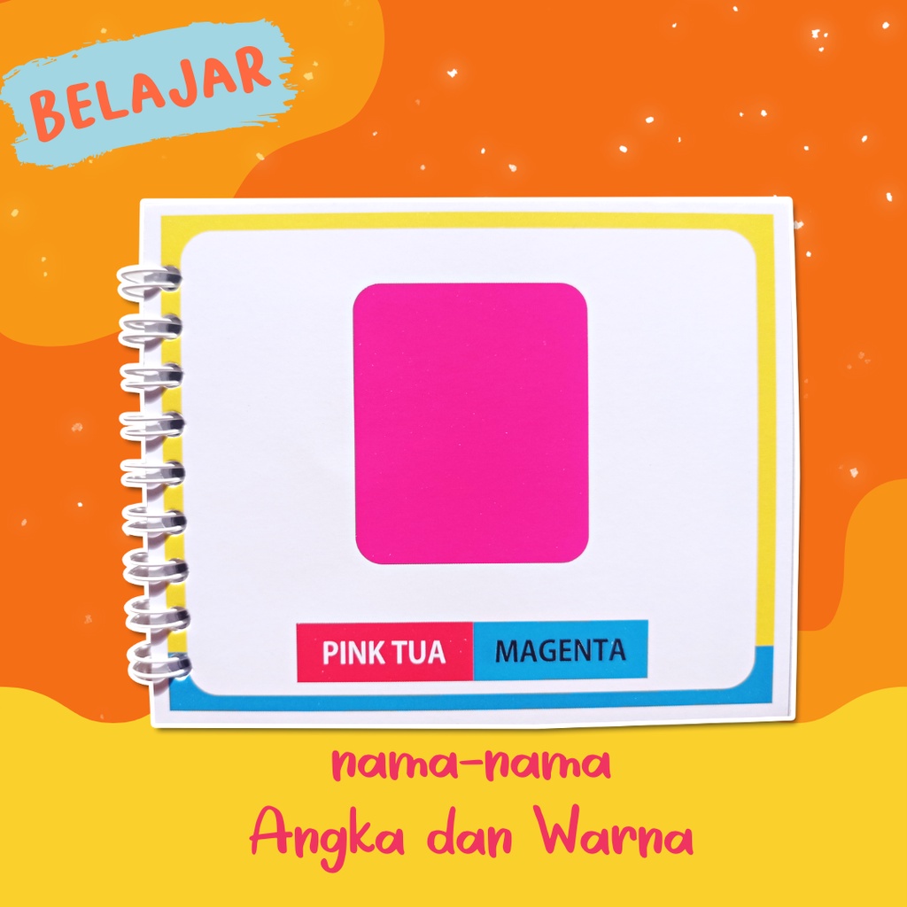 Jual BUKU BELAJAR Mengenal Angka dan Warna | Buku Paud pintar membaca