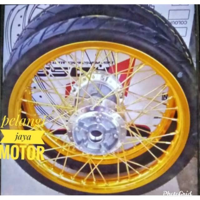 Sepaket Velg Rossi Motor  Vixion New -  RX king -  Vixion Old -  Jupiter Mx Old - Paket Velg Tromol 