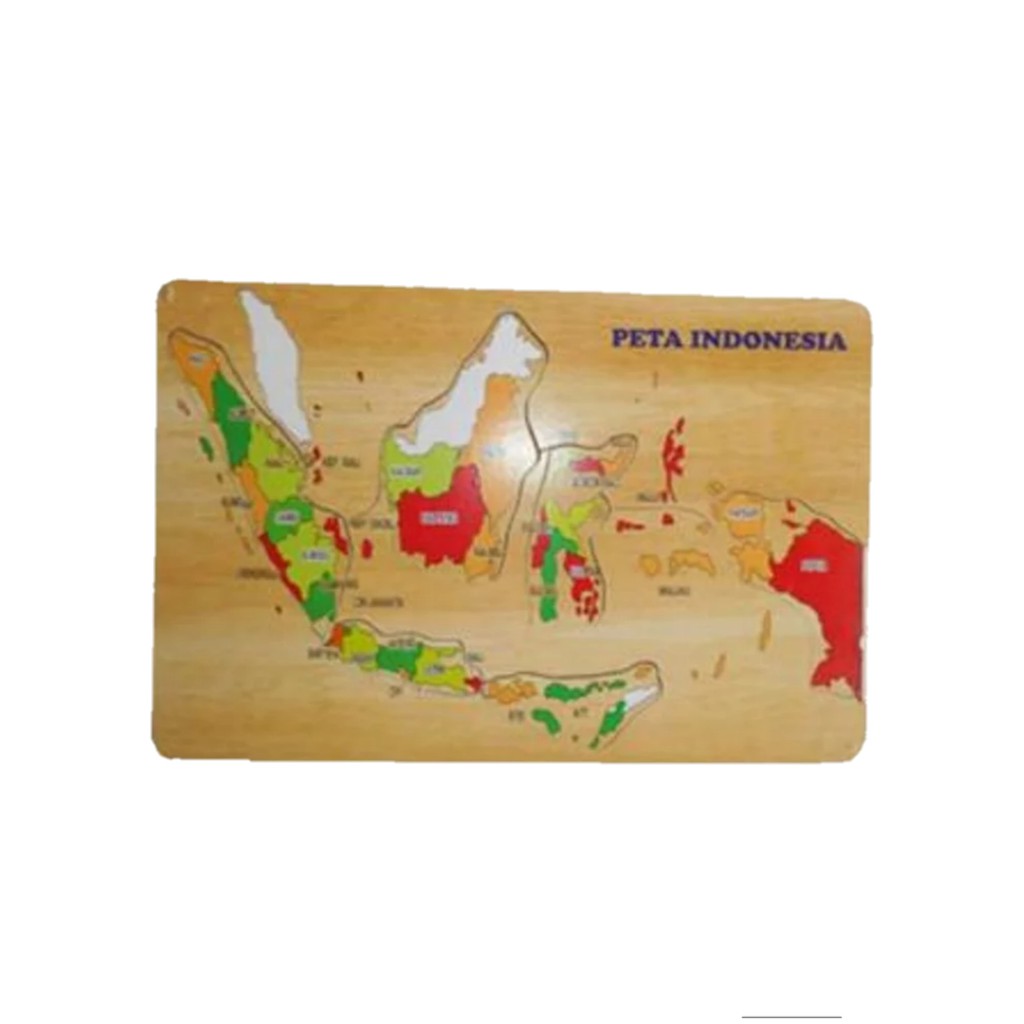 Jual Alat Peraga Pendidikan Puzzle Peta Indonesia Mainan Tk Shopee Indonesia