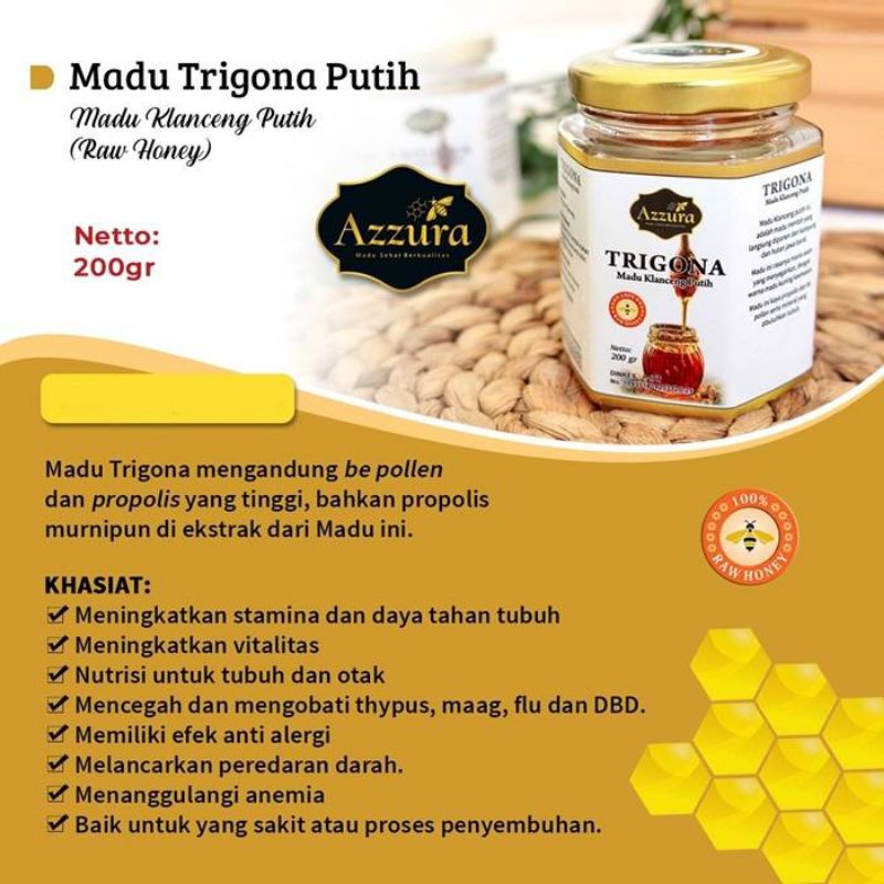 

madu azzura - madu murni trigona putih