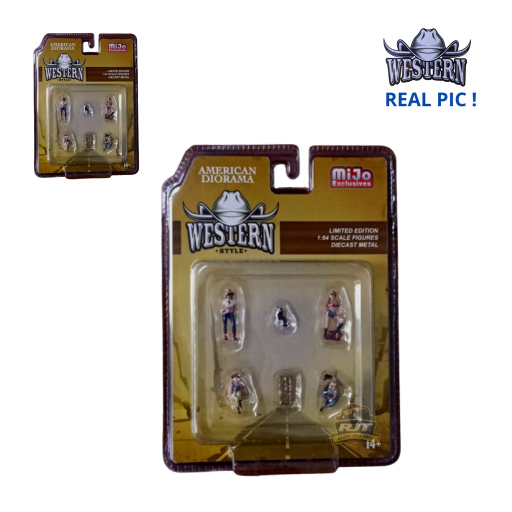 Figure Mijo American Diorama Western Style Diecast Mobilan Car Toys