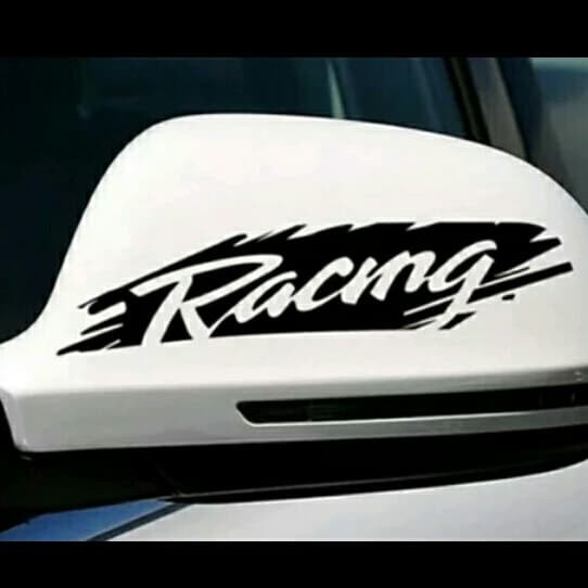 Stiker Racing Spion Mobil Keren Cutting Sticker Mobil Racing keren