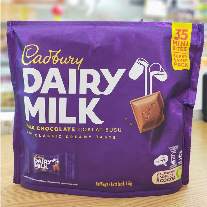 

Cadbury Dairy Milk Mini Sharebag (35 x 4.5g)