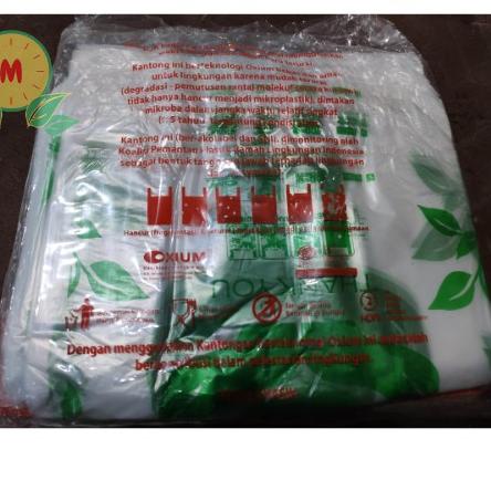 Kantong Plastik Ramah Lingkungan UK 24 TRANSPARAN Delman 500gr LEBIH TEBAL ,.