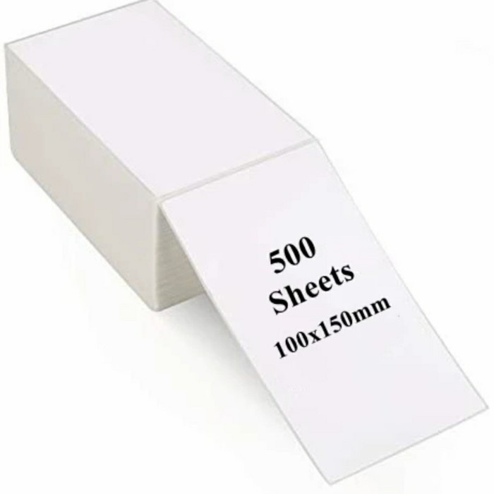 

(BISA COD) Label Thermal 100x150 500pcs Termurah Stiker Barcode Pengiriman Direct - harga normal