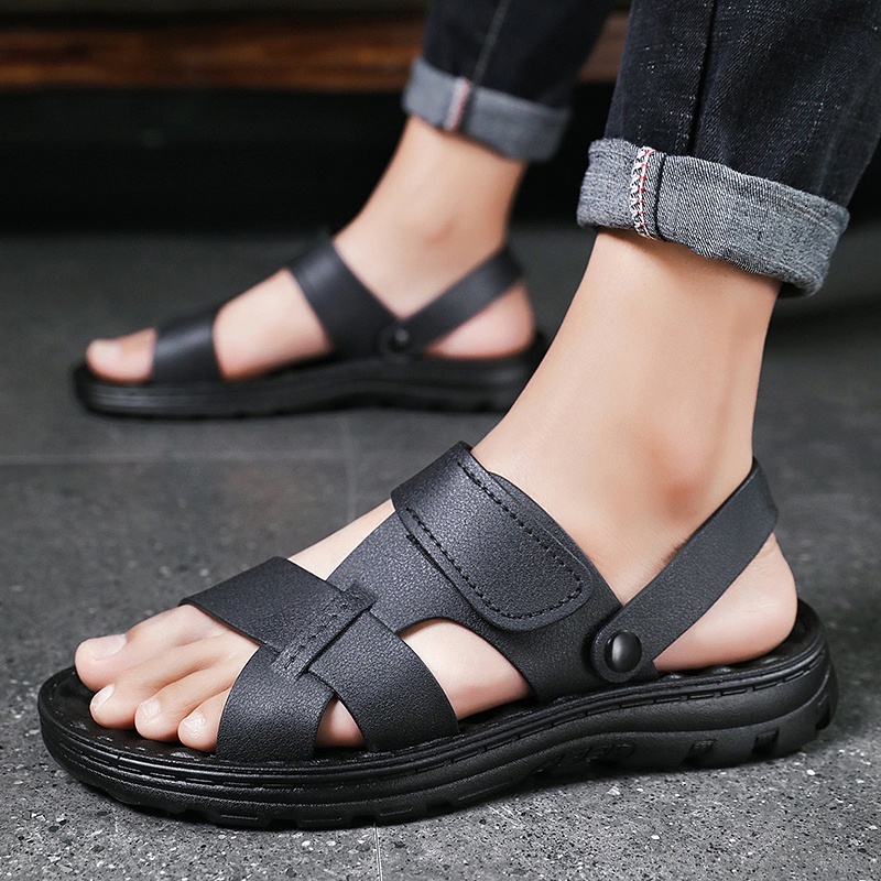 Sendal Pria Selop Casual Sandal Pria Fashion Sandal Pria Sendal Slide Pria SANDAL TERMURAH 2022 Sandal Gunung Casual Trendy High Quality Bisa Bayar Ditempat Sandal Slide