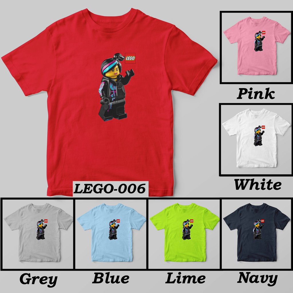 [FREE NAMA!!] Kaos Anak &amp; Family LEGO The Movie 100% COTTON PREMIUM