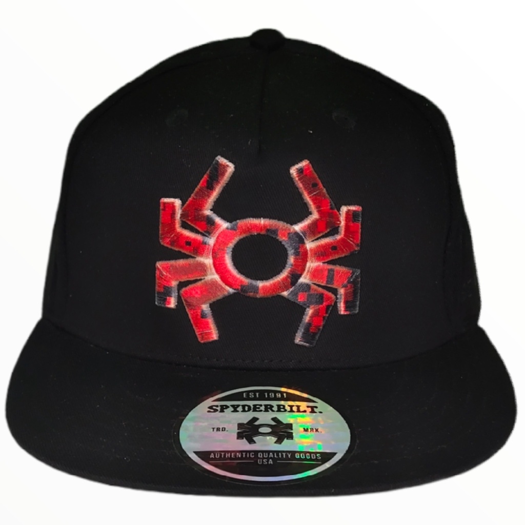 Promo 10.10 Shopee Topi Logo Spyderbilt Merah Warna Hitam Original