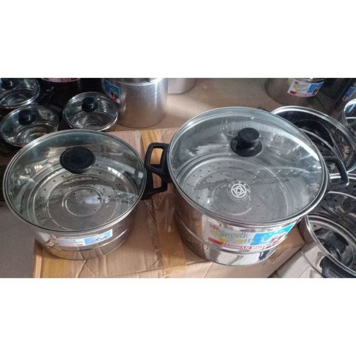 dandang nasi/sayur tutup kaca